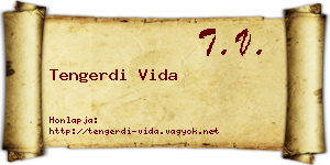 Tengerdi Vida névjegykártya